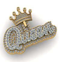 queen diamond  pendant